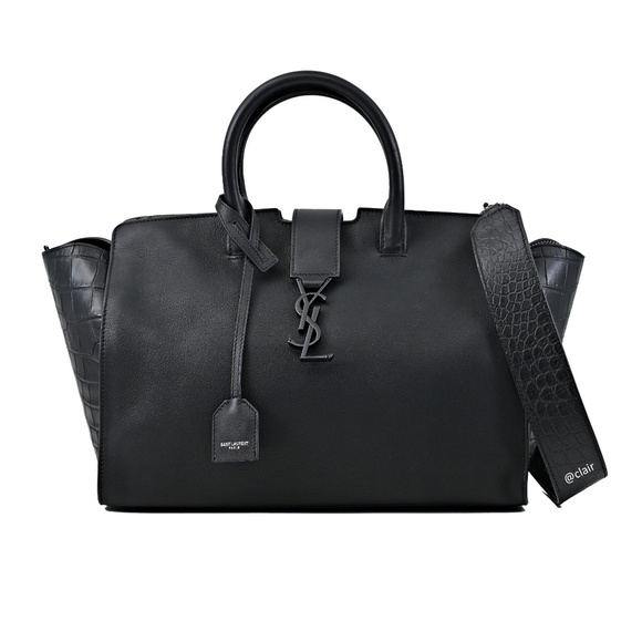 Saint Laurent Handbags - Saint Laurent Monogram Downtown Cabas Leather Bag